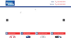 Desktop Screenshot of innesmotors.com.au